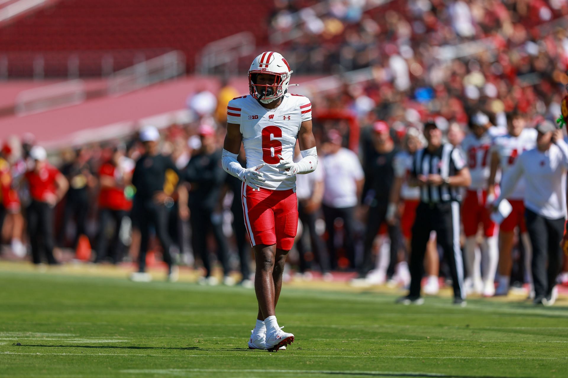 COLLEGE FOOTBALL: Former Badgers CB Xavier Lucas - Source: Getty